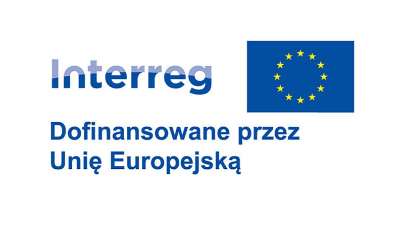 logo z napisem Interreg dofinansowane przez UE