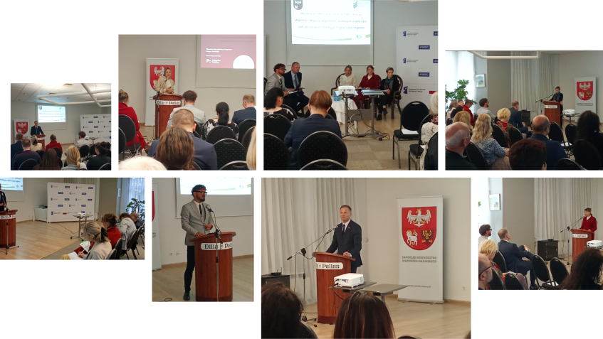 Kolaż kilku zdjęć przedstawiających uczestników Forum